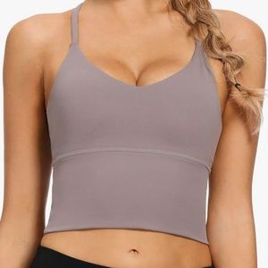 Longline Strappy Sports Bra Tank